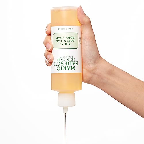 Mario Badescu AHA Botanical Body Wash Moisturizing, Clarifying and Gentle Exfoliating Body Wash for Brighter, Softer and Smoother Skin, Body Soap Infused with Glycolic Acid & Fruit Enzymes, 8 Fl Oz