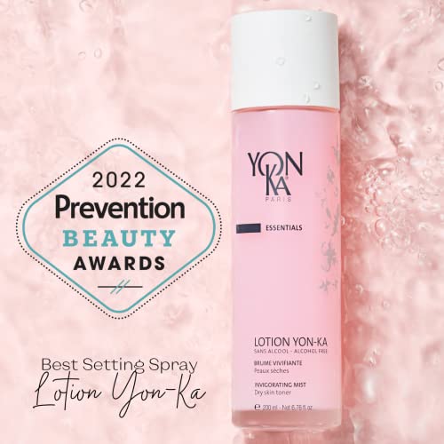 Yonka Hydrating Face Toner, Natural Toning Spray for Dry & Sensitive Skin (6.76 Fl Oz) With Yon-Ka Glyconight 10% Peel Masque Travel Size (15ml/0.57oz) Anti-Aging Face Mask