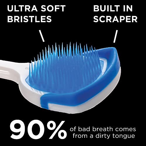 Orabrush Tongue Cleaner Helps Fight Bad Breath, 1 Count (Pack of 2)