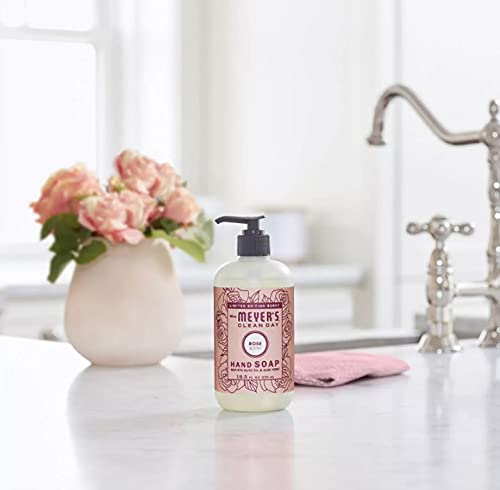 MRS. MEYER'S CLEAN DAY Liquid Hand Soap,Rose 12.5 Oz, (Pack - 6)