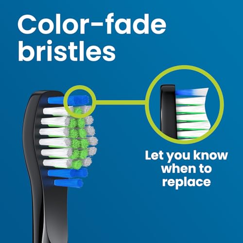 Harobey Replacement Toothbrush Heads 10 Pack Compatible with Bitvae Daily D2 Rechargeable Toothbrush, for D2 Toothbrush Heads Refills, Black