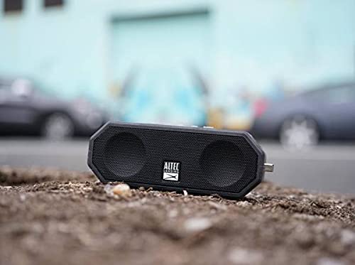 Altec Lansing LifeJacket H2O 4 - Waterproof Bluetooth Speaker, Durable & Portable Speaker with Voice Assistant, 10 Hour Battery Life & 100 Foot Range, Black
