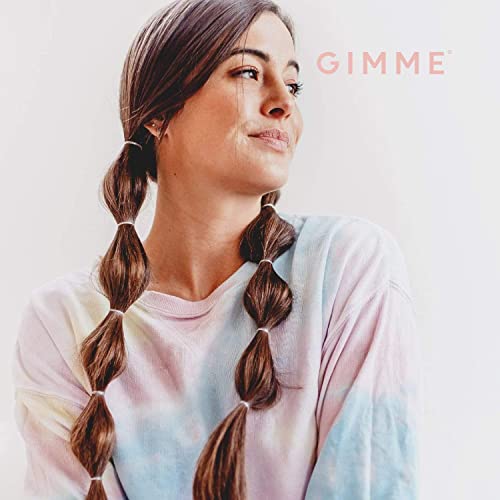 Gimme Beauty - Elastic Stacks - Black Elastic Hair Ties - Non-Slip Rubber Bands & Braid Accessories - No Tearing, Ripping + Easy for Travel - Black (320 Count)