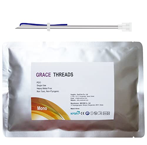 Grace PDO Thread Lift/Face Whole Body/Mono Type 60pcs - 12 Sizes (29G-25mm)