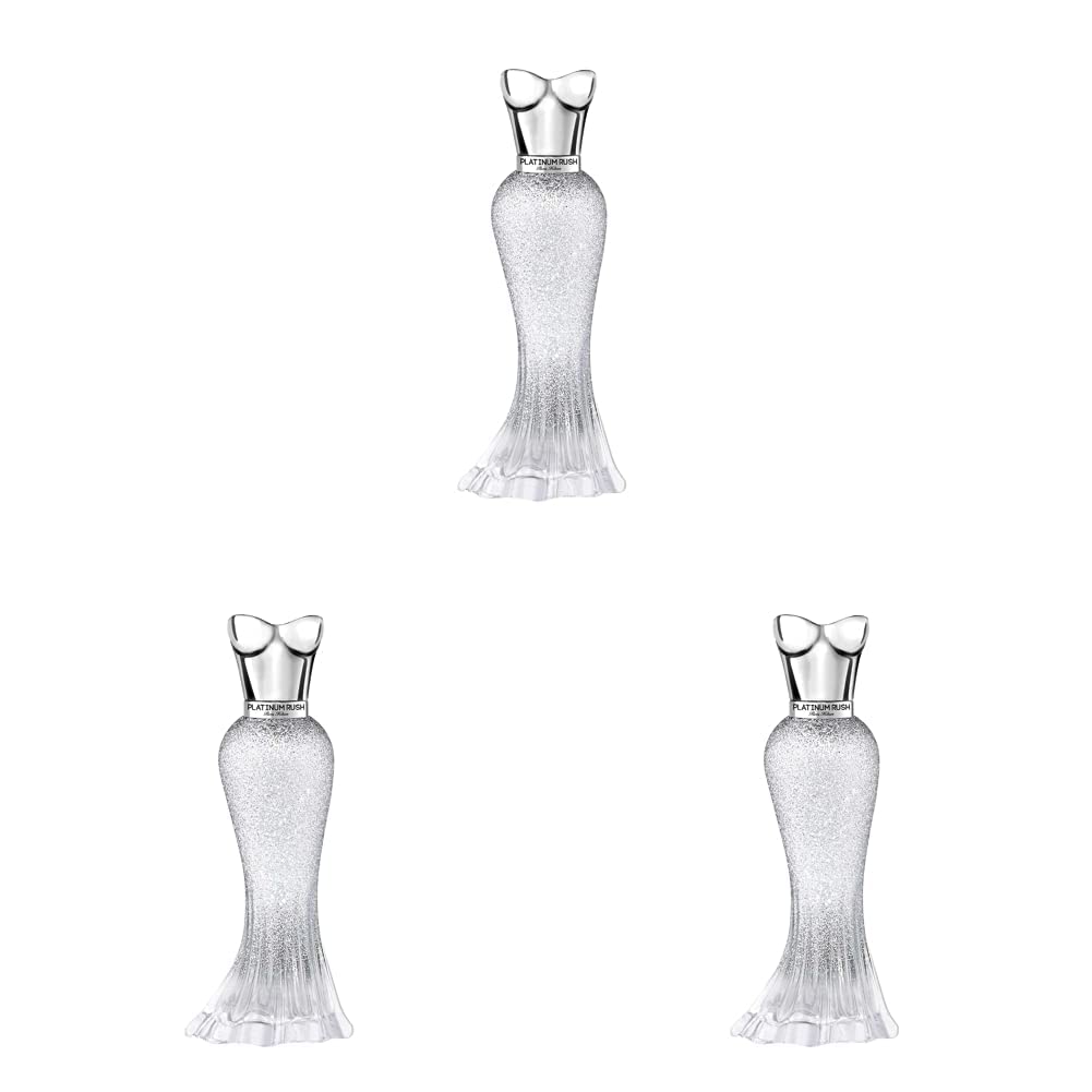 Paris Hilton Platinum Rush for Women 3.4 Oz Eau De Parfum Spray (Pack of 3)