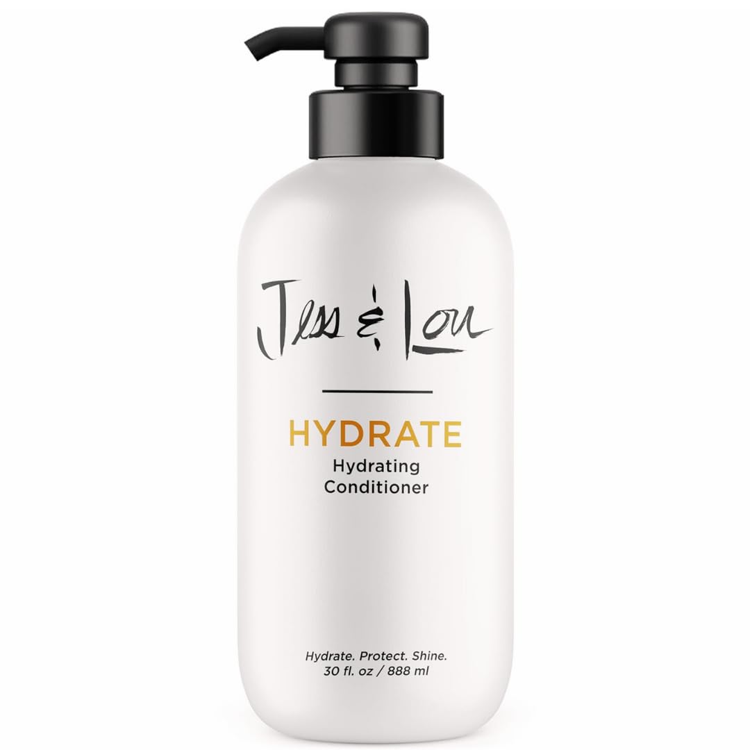 Jess & Lou BEAUTY HYDRATE Hydrating Conditioner - Natural, Vegan, Toxin-Free Formula for Soft, Shiny Hair - All Hair Types, (30 oz)