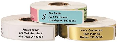 Return Address Labels - Roll of 250 Personalized Labels (White)