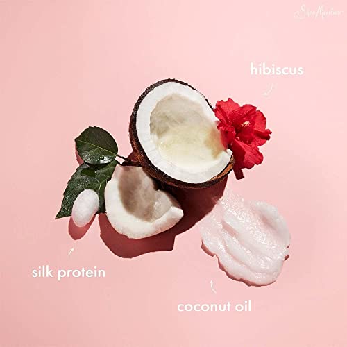 Shea Moisture Curly Hair Products, Coconut & Hibiscus Curl & Shine Shampoo, Shea Butter, Coconut Oil, Vitamin E, Sulfate Free Shampoo, Anti Frizz, Family Size, 16 Fl Oz