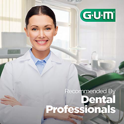GUM Proxabrush Permanent Handle Refills - Compatible with Go-Betweens Interdental Brushes - Floss Picks for Teeth, Braces, and Implants