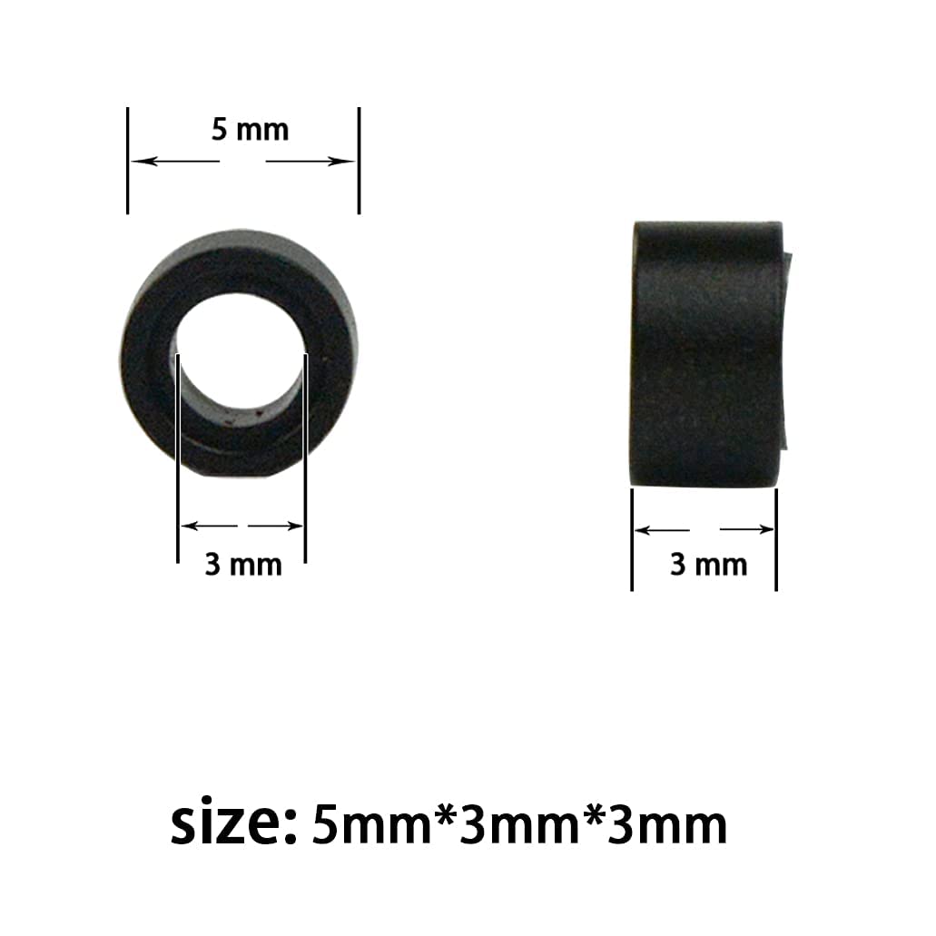 Non-Slicone Screw Thread Micro Ring Beads for Hair Extensions Applications 5 Color Optional (1000Pcs, Light Brown)