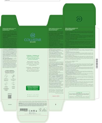 Collistar CREMA termal anticelulítica 400 ml, Anti-Cellulite Thermal Cream Firming Effectiveness, made in Italy