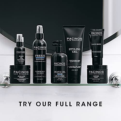 Pacinos Sleek - Signature Extra Hold Pomade with Shine, Long Lasting Definition, All Hair Types, 2 fl. oz.