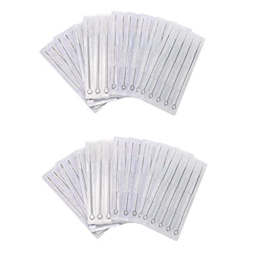 Tattoo Needles,New Star Tattoo Box Of 50#12 9F Flat Shader Premade Sterile Tattoo Needles Supply 1209F