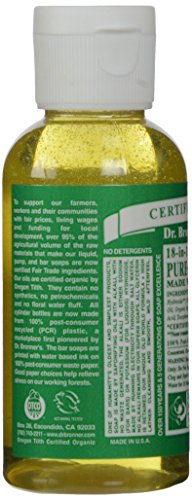 Dr. Bronner's, Liquid Soap, Almond, Travel Size, 2 oz (Pack of 2)