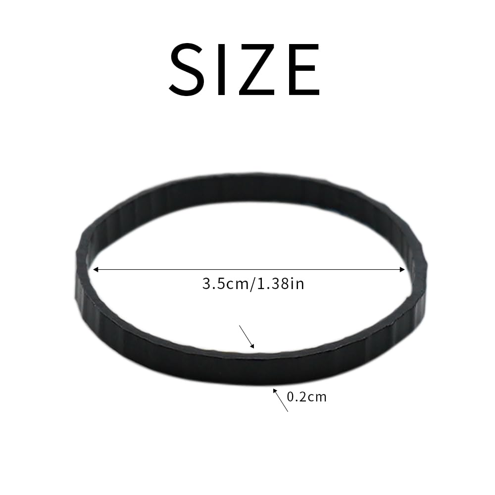 Dofash Hair Ties for Women's Hair, 2 * 75MM Polybands Hair Elastics, 200pcs (Black)