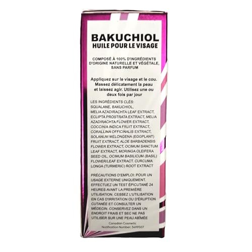 Handmade Heroes 2% Bakuchiol Booster Oil with Sugarcane Squalane, All Natural Retinol Alternative For Radiant and Line Smoothing 0.75oz