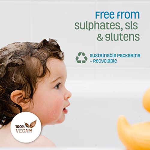 Nature's Baby Shampoo, Face & Body Wash 8 oz - Formulated for Problem and Sensitive Skin, pH Neutral. No Sulfate or Artificial Fragrances - Vanilla Tangerine