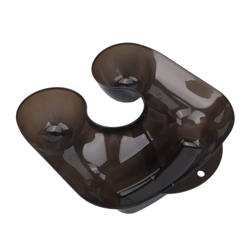 Light And Soft Comfortable Perm Container, Neck Shoulder Tray, Salon Shop Home Salon Tools Hair Salon Shop for Professional Stylist(Transparent black)