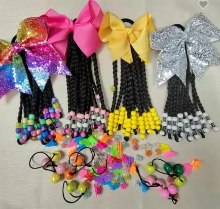 Girls Braided Ponytail Hair Extension (Multi-colored)