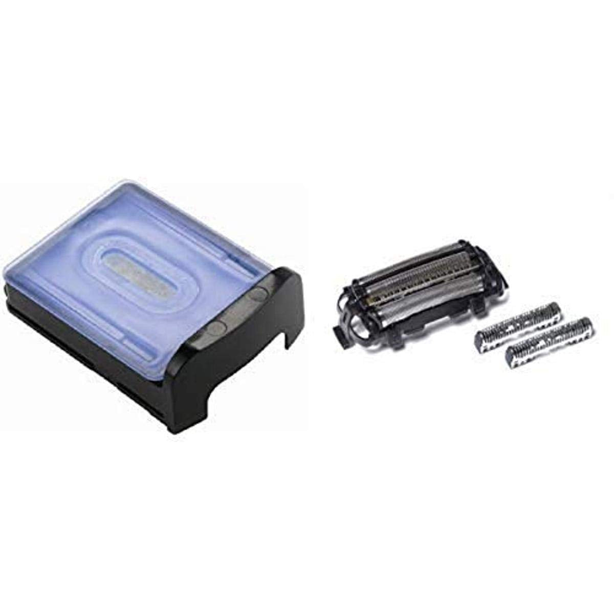 Panasonic WES035P Replacement Vortex HydraClean Solution Cartridges for Men's Shaver Systems, 3 Count WES9025PC Men's Electric Razor Replacement Inner Blade & Outer Foil Set