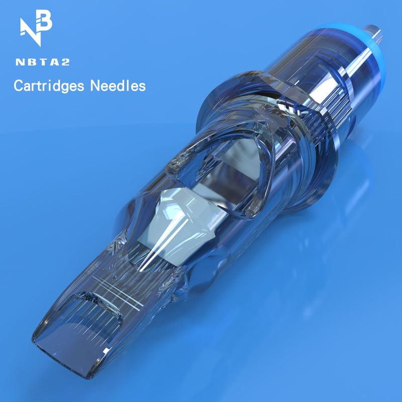 INKSOUL Tattoo Cartridge Needles 1205RS Professional Disposable Tattoo Needle Cartridges #12(0.35mm) 5 Round Shader for Rotary Pen Machine Supply #12(05RS) 20PCS