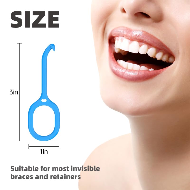 EAEDMY 24PCS Clear Aligner Removal Tool for Invisible Removable Braces Retainers and Dentures, Dental Grade Personal Orthodontic Solution Accessories (24pcs)