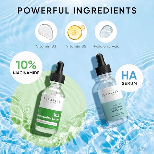Hyaluronic Acid Serum 2 fl oz, Made From Pure Hyaluronic Acid, Anti Aging, Anti Wrinkle, Ultra-Hydrating Moisturizer That Reduces Dry Skin Manufactured In USA