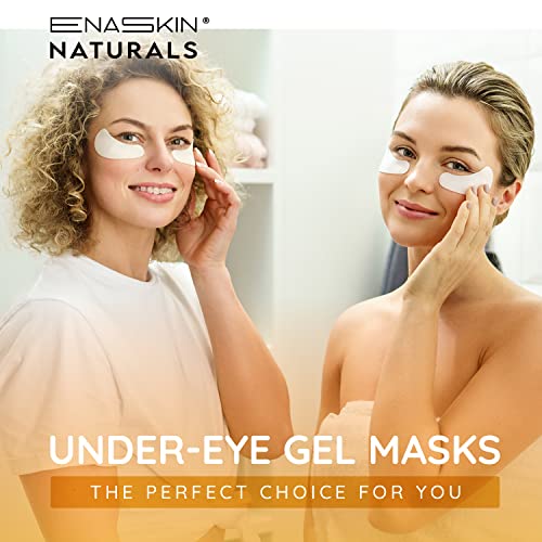 Enaskin Naturals Under Eye Patches for Dark Circles: 30 Pairs Retinol Collagen Eye Gels Mask - Reduce Wrinkles Puffy & Bags - Skin Treatment Pads - Anti Aging Moisturizer For Women (Blue)