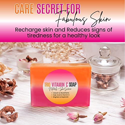 DERMAXGEN Organic Kojic acid & Vitamin C Soap Bar | Arbutin, Glutathione | Advanced Glowing formula, Replenish, & Radiant Skin | Pure Natural Pigmentation For Face & Body - 5 OZ Each (Pack 1)
