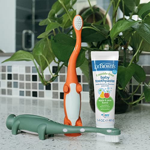 Dr. Brown's Infant-to-Toddler Toothbrush Set, Blue