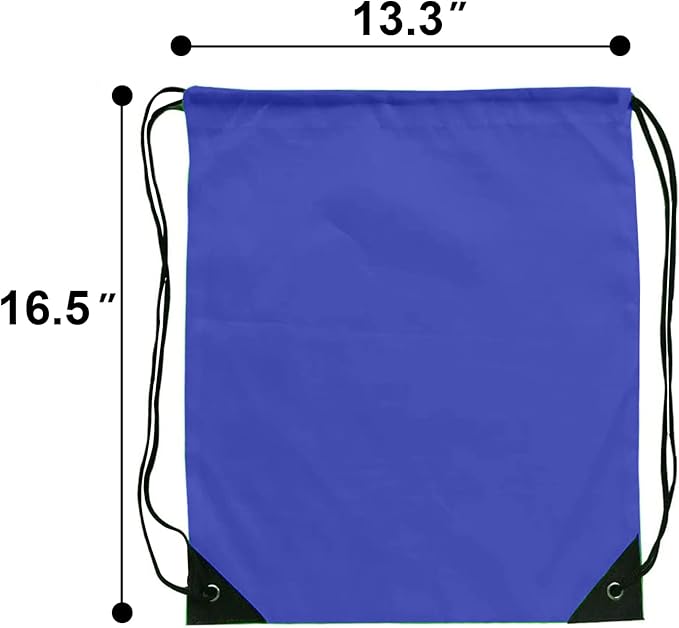 Drawstring Backpack Bulk 70Pcs String Backpack Drawstring Bags Cinch Bag Sackpack for Men Women Gym(Navy Blue)
