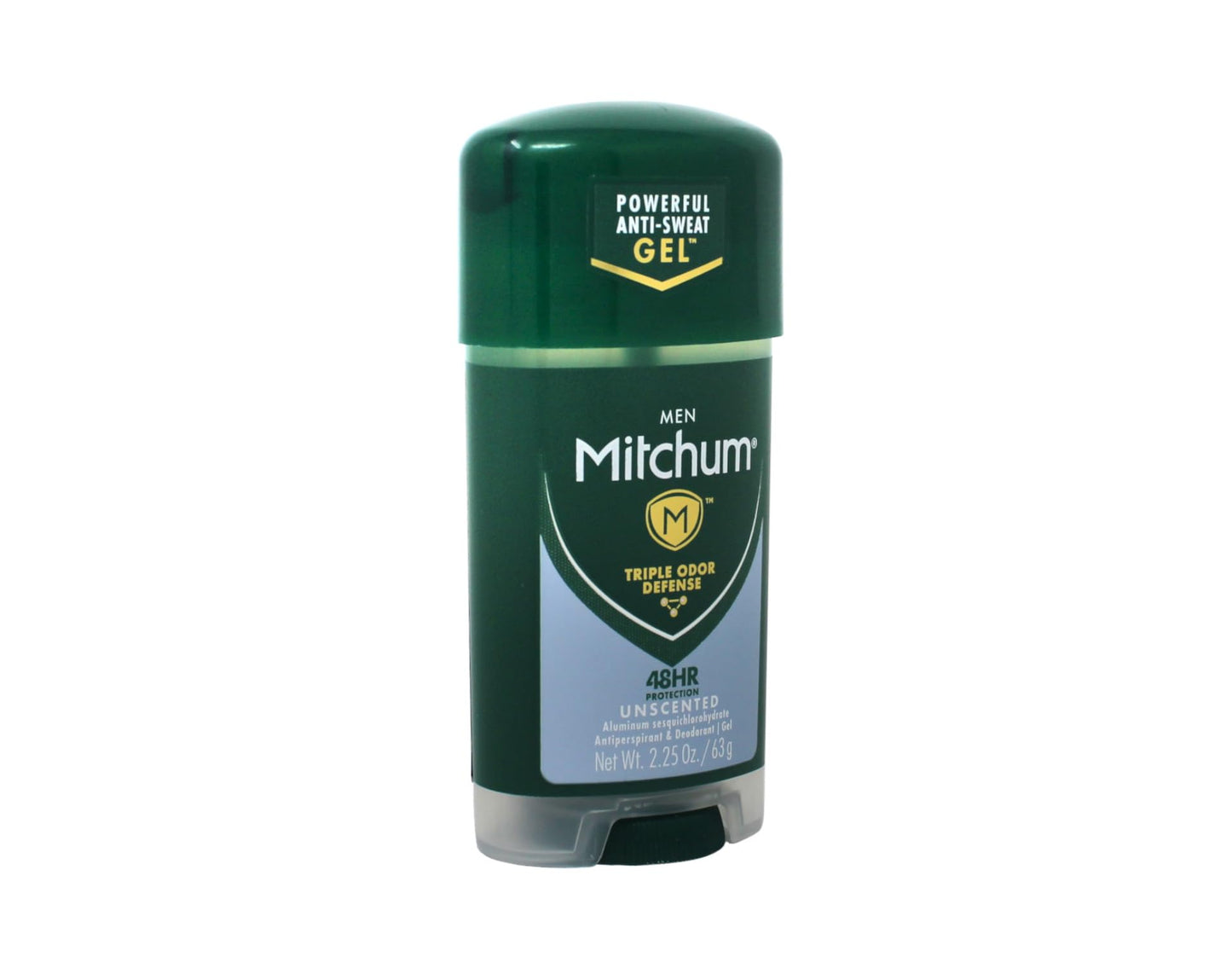 Mitchum Power Gel Antiperspirant Deodorant - Unscented - Net Wt. 2.25 OZ (63 g) - Pack of 3