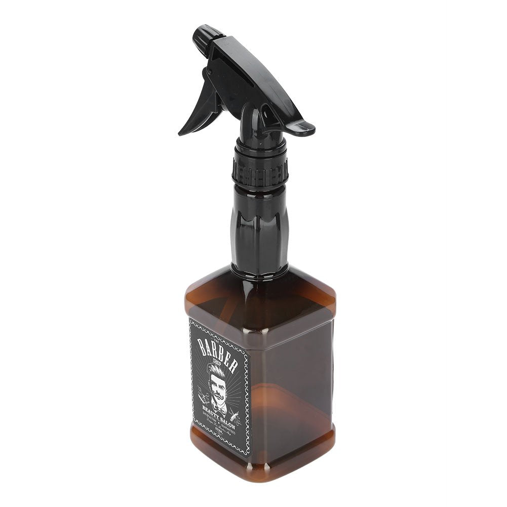 Hairdressing Spray Bottle, 650ml Salon Barber Hair Tool Refillable Water Sprayer Bottle(Brown)