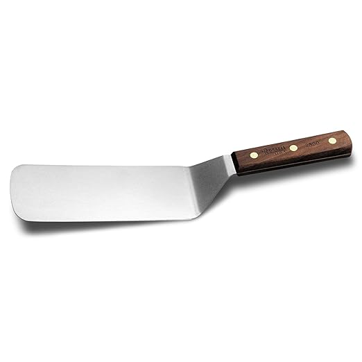 Dexter Russell 2388 Traditional (16381) Cake Turner, 8" x 3", Offset, high-Carbon Steel, Walnut Handle, Made in USA‌‍‌‌‍‌‌‌‌‍‌‌‍‌‌‌‌‍‌‌‌‌‍‌‌‍‌‌‌‌‍‌‌‌‍‌‌‌‍‌‌‍‌‌‌