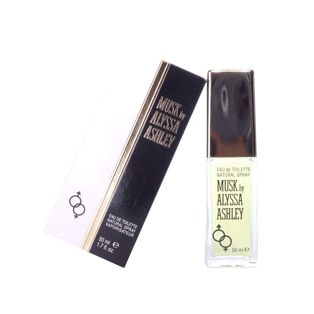 ALYSSA ASHLEY Musk Eau De Toilette Spray,Silver 1.7 Ounce (Pack of 3)