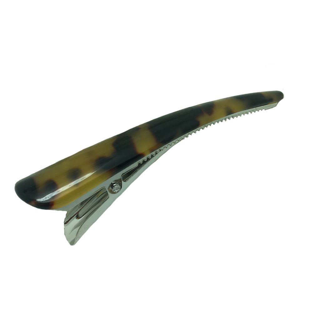 Meilliwish Leopard Wedding Women Alligator Clip Hairpin(A78)(Brown)