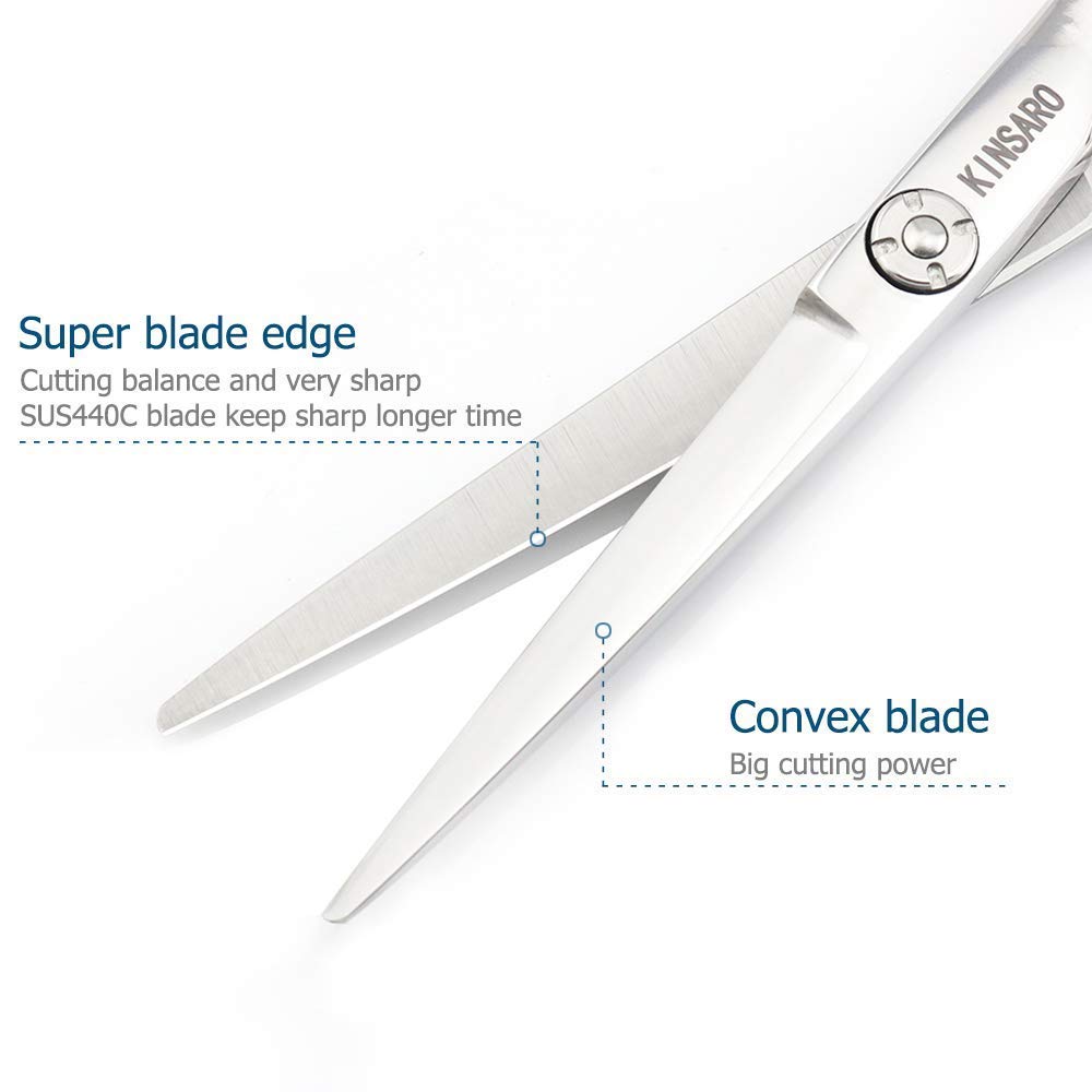 5.75 INCH Hair Cutting Scissors and 5.5 INCH Hair Thinning Scissors Barber Scissors Hair Scissors Hair Cutting Shears Kinsaro