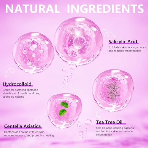 Jo Dominic 224 Counts Cute & Fashion Stars Pimple Patches for Face, Hydrocolloid Acne Patches, Zits Absorbing Patch, Covering Zits and Blemishes with Salicylic Acid, Tea Oil & Centella, Cruelty Free