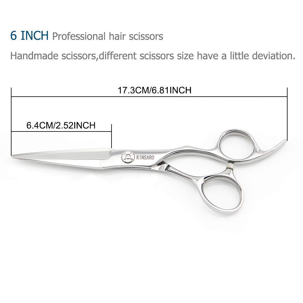 6 INCH Hair Cutting Scissors and 6 INCH Hair Thinning Scissors Barber Scissors Kinsaro Hair Scissors Set