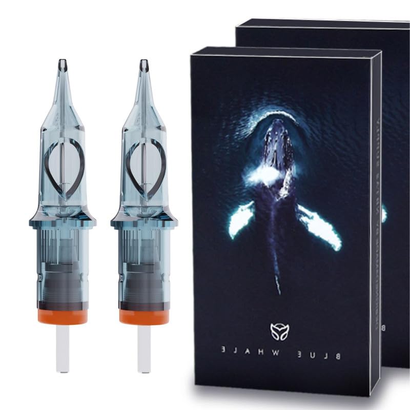 INKSOUL Tattoo Cartridge Needles 1205RS Professional Disposable Tattoo Needle Cartridges #12(0.35mm) 5 Round Shader for Rotary Pen Machine Supply #12(05RS) 20PCS