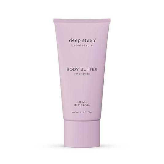 Deep Steep Body Butter with Ceramides for Intense Moisture 6oz (6 Ounces (Pack of 1), Lilac Blossom)