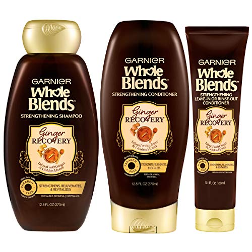 Garnier Hair Care Whole Blends Strengthening Ginger Recovery Conditioner, 12.5 Fl Oz