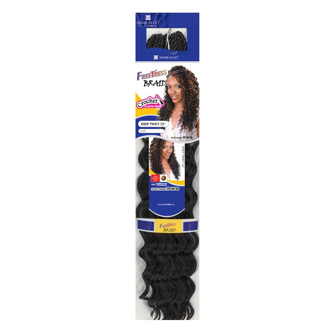 Freetress Braids Synthetic Hair Braids Deep Twist Bulk 22" (613)