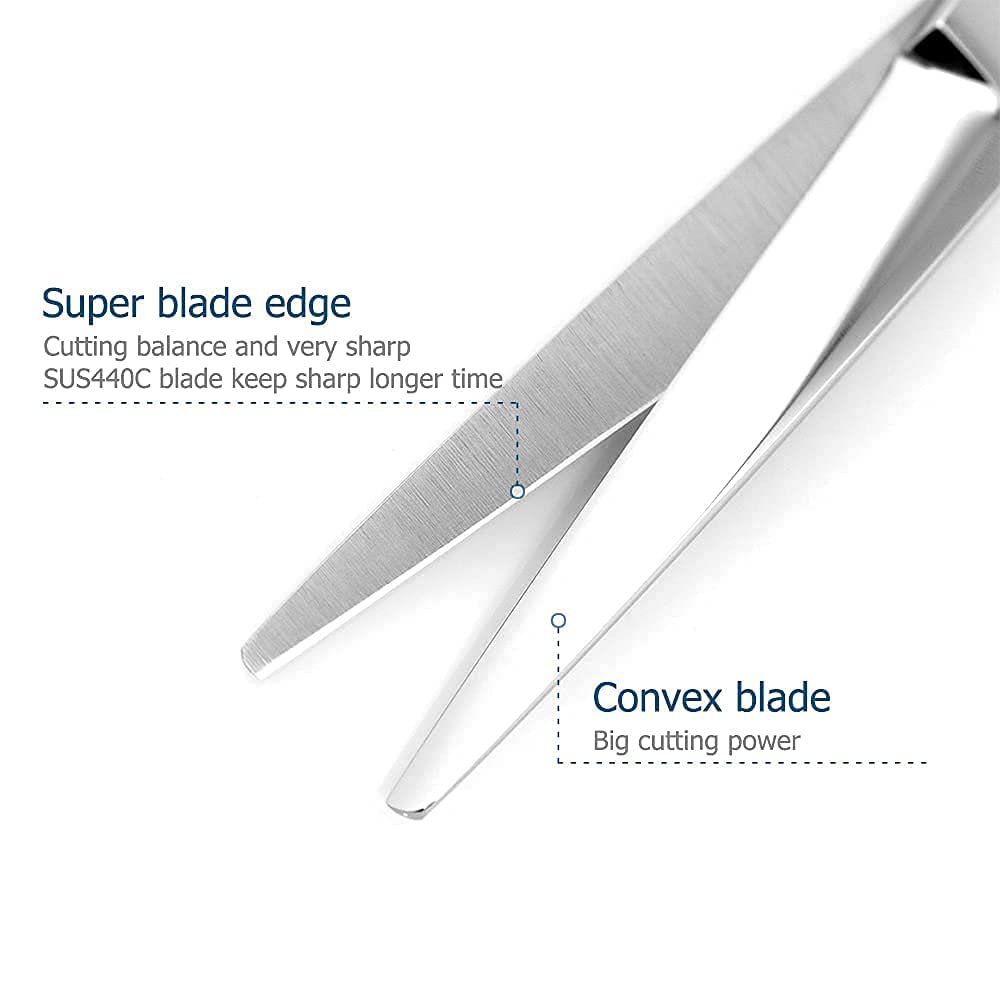Hair Scissors Set 5.5 Inch Professional Hair Shears Hair Cutting Scissors Haircut Scissors Barber Scissors 5.75 Inch Thinning Shears 440C KINSARO