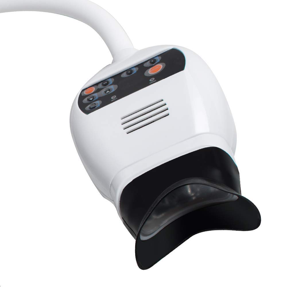 New LED Dental Teeth Whitening Bleaching Machine 3 Mode Teeth Whitener Light Lamp Accelerator Holding on Dental Chair by Superdental