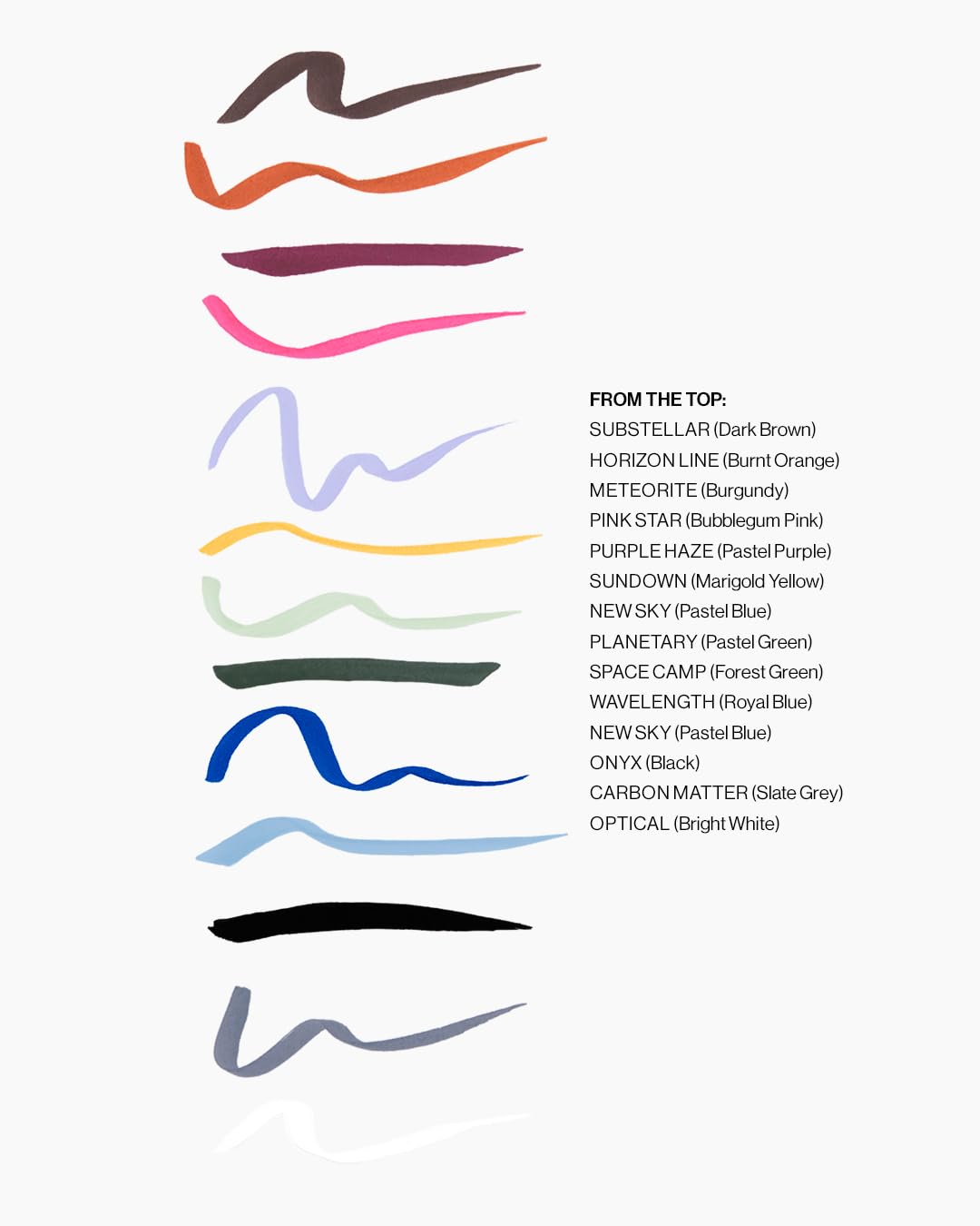 MAKE Beauty Liquid Line Waterproof Liquid Eyeliner Pen. Smudge-Proof Felt Tip for Precise Application of Lines, Wings, and Graphics. Long Lasting Eye Liner - Shade, Planetary