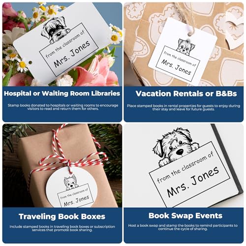 German Shorthaired Pointer Dog Stamp - Pre-Inked Customized Teacher Stamp for After-School Program Instructors, Ideal for Books and Educational Materials - Unique German Shorthaired Pointer Design