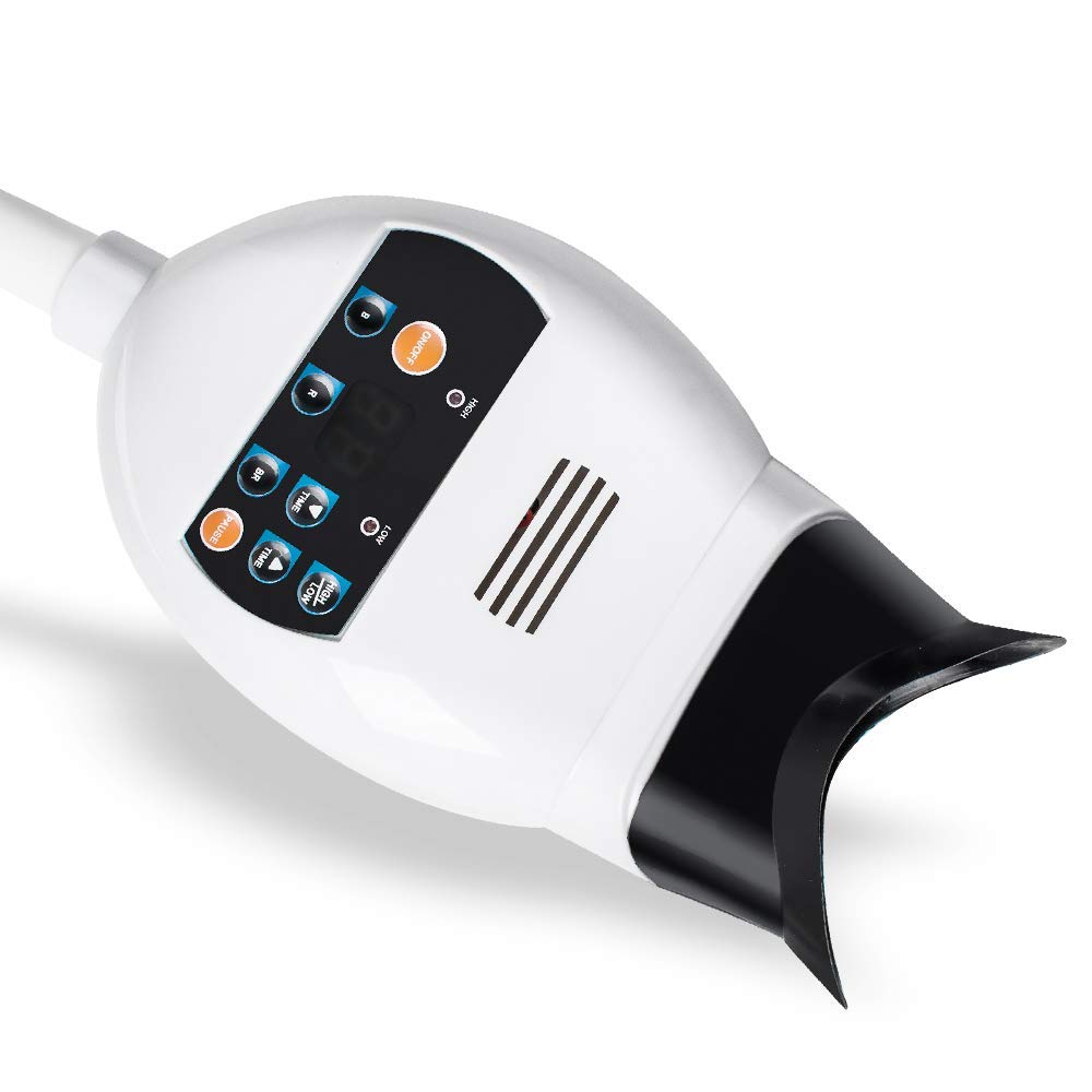 New LED Dental Teeth Whitening Bleaching Machine 3 Mode Teeth Whitener Light Lamp Accelerator Holding on Dental Chair by Superdental