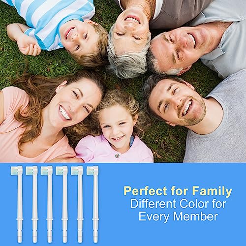IIYL Replacement Tips for Waterpik Aquarius Water Flosser Waterpik Toothbrush Replacement Heads (6 Brush Head Tips)