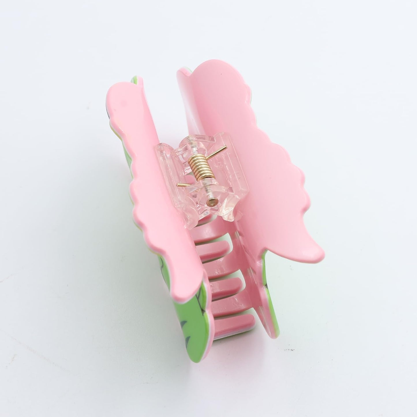 Crocodile Hair Clips,Large Cute Frog Octopus Hair Claw Clips for Women,Funny Animal Acetate Hair Clips (Green crocodile)